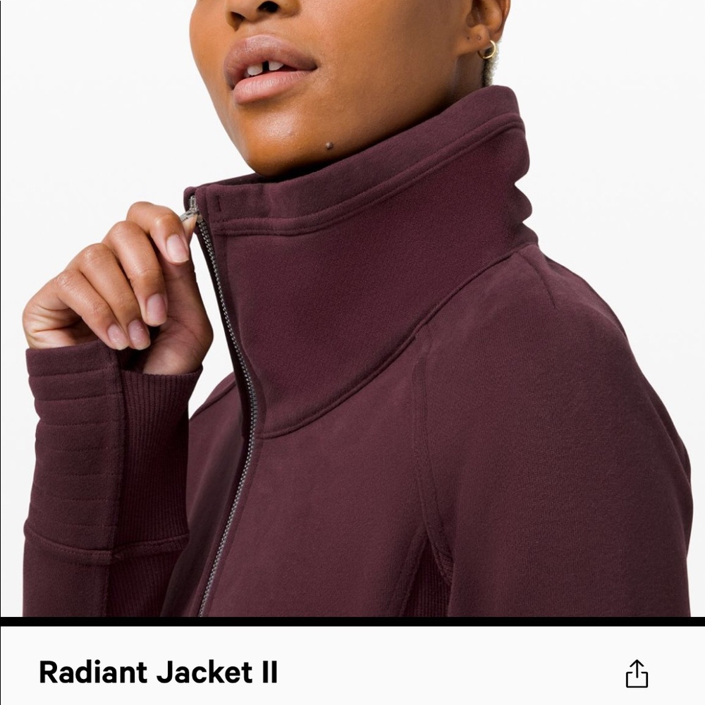 Lululemon Radiant II Jacket size 4 Cassis - Picture 5 of 9